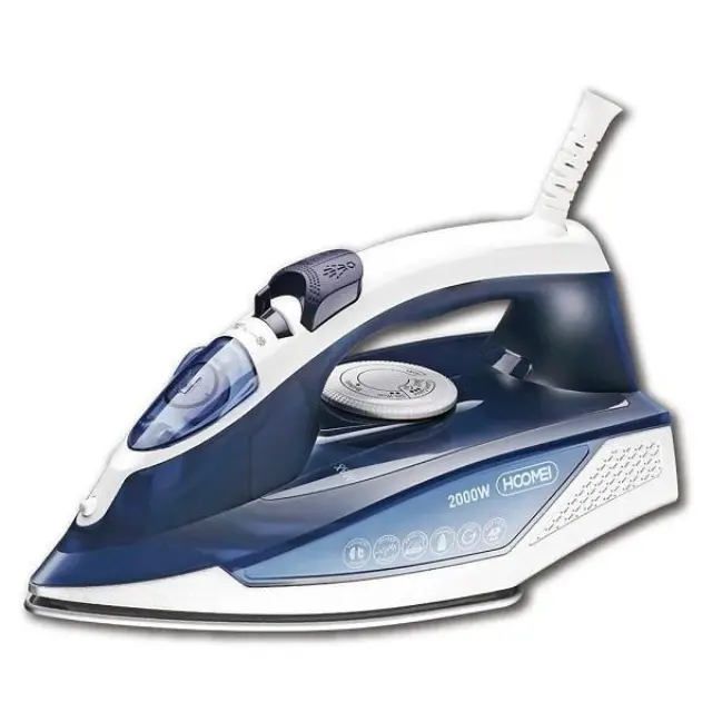 Hoomei HM-3875 Σίδερο Ατμού 2000W με Συνεχόμενη Παροχή 25gr/min και Κεραμική Πλάκα