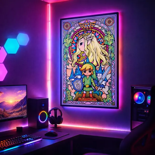 Αφίσα The Legend Of Zelda Stained Glass 61x91,5εκ - PP33735 2