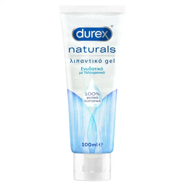 Durex Naturals, Ενυδατικό Λιπαντικό Gel με Υαλουρονικό 100% Φυσικά Συστατικά 100ml