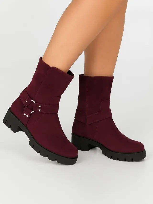 Gabor Μποτάκια Γυναικείο δέρμα Nubuck Μπορντώ GAB/51713 15-MULBERRY 2