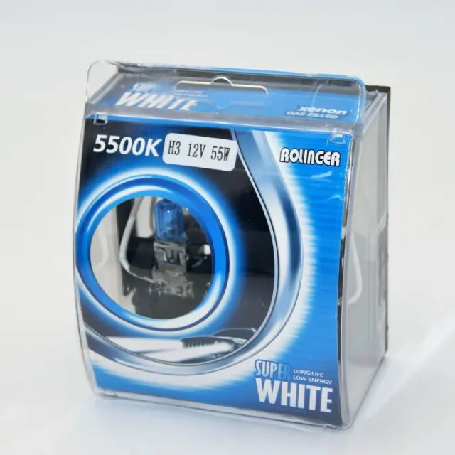 ΛΑΜΠΑ ΤΥΠΟΥ XENON H3 12V 55W 5500K 2τμχ AU-LI-3740 2