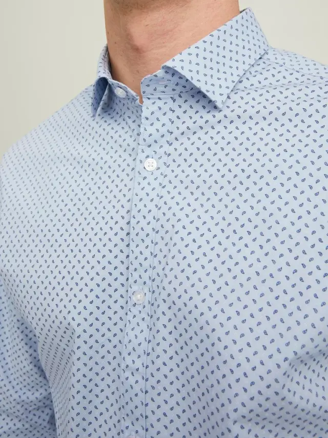 JPRBLABLACKPOOL STRETCH SHIRT LS AW22 SN cashmere blue 2