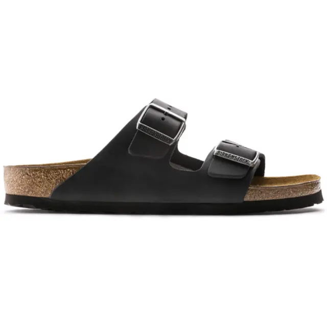 Birkenstock Πέδιλα Unisex δέρμα Μαύρο BIR/ARIZONA 552111 FL/BLACK