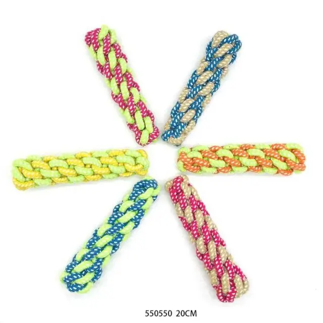 Παιχνίδι σκύλου σχοινί πλεκτό - 36cm - 12pcs - 550554 2