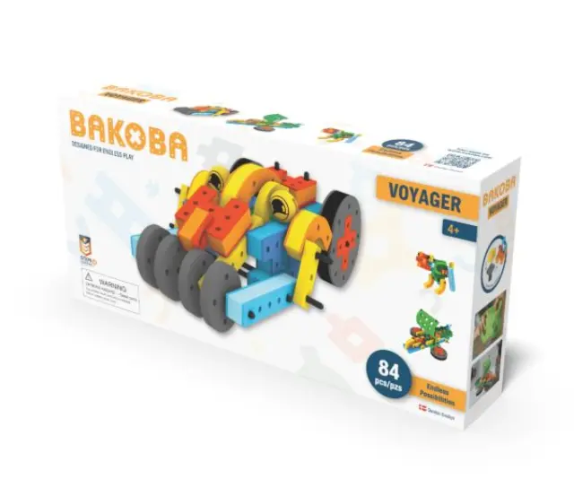Bakoba Voyager Set 84τεμ – Μαλακό STEM Παιχνίδι Κατασκευών για Παιδιά