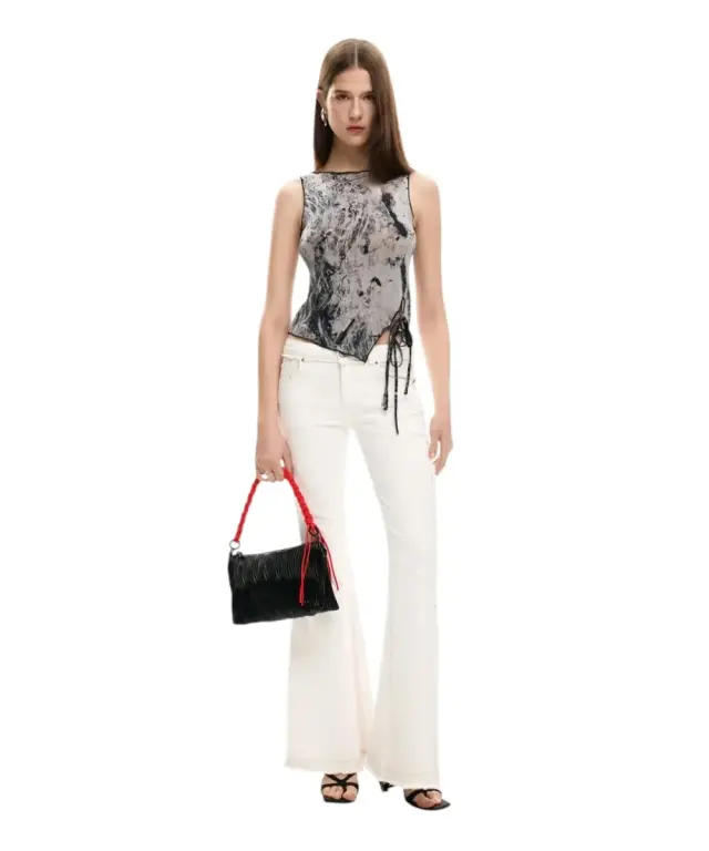 Desigual - Γυναικεία Τσάντα 'Ωμου Litio Dortmund 26SAXPAS-2000 Μαύρο 2