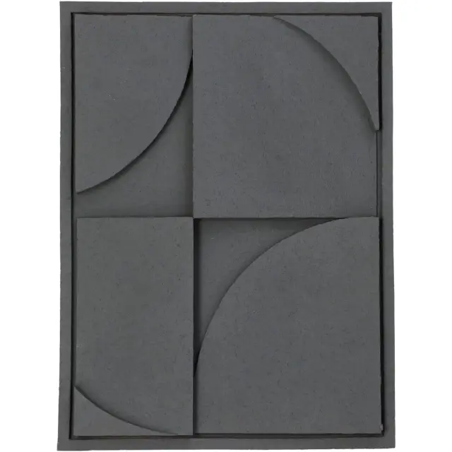 Διακοσμητικό Τοίχου Γκρι Polyresin 29.5x3.5x39.5cm