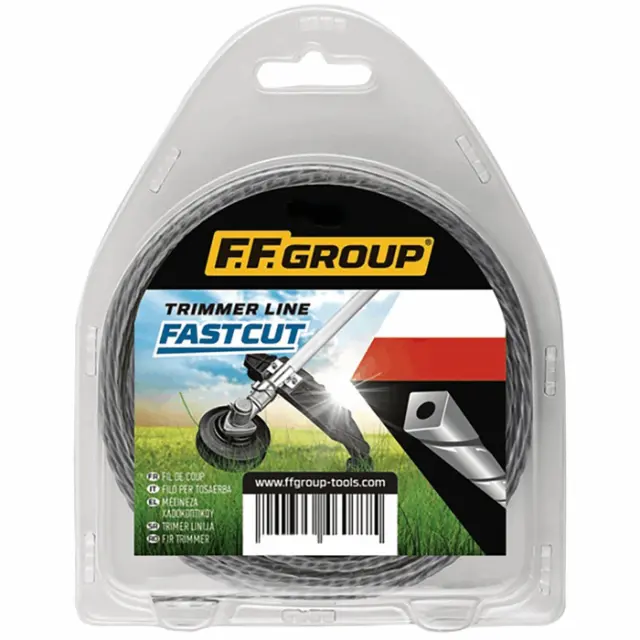 ΜΕΣΙΝΕΖΑ ΤΕΤΡΑΓΩΝΗ ΣΤΡΙΦΤΗ 4.0mm-15m FF GROUP 46079