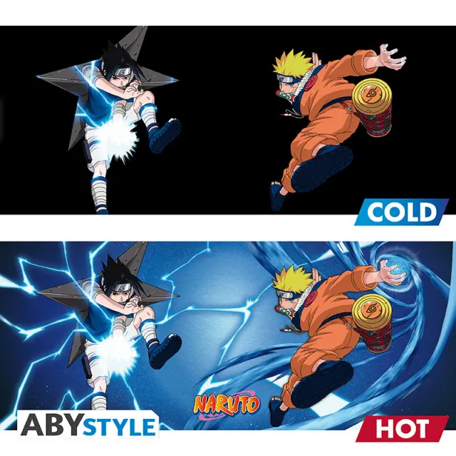 NARUTO - Mug Heat Change - 460 ml- Naruto + Sasuke 3
