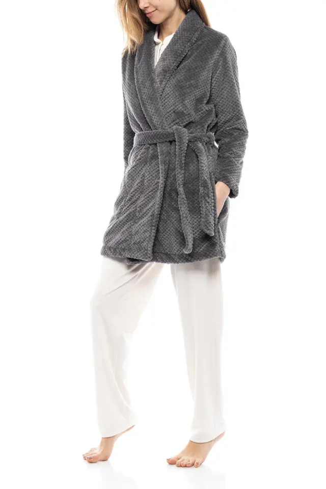 WN-1056 - Yacht Blue - ROBE FLEECE WAFFLE 2