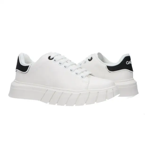Gaelle Paris - Γυναικεία Sneakers Addict ECO-Leather GBCDP2965 Λευκό/Μαύρο 2