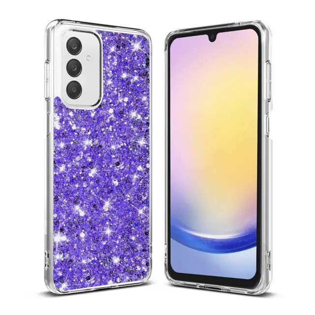 Techsuit® Sparkly Glitter Θήκη για Samsung Galaxy A25- Purple