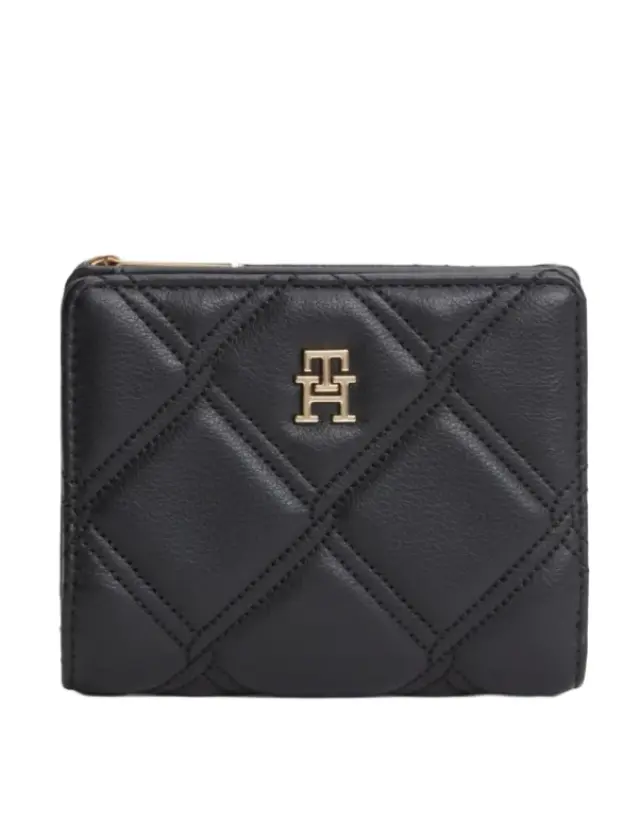 TommyHilfiger γυναικείο δίπτυχο καπιτονέ πορτοφόλι BIFOLD AW0AW18701-1 - OS