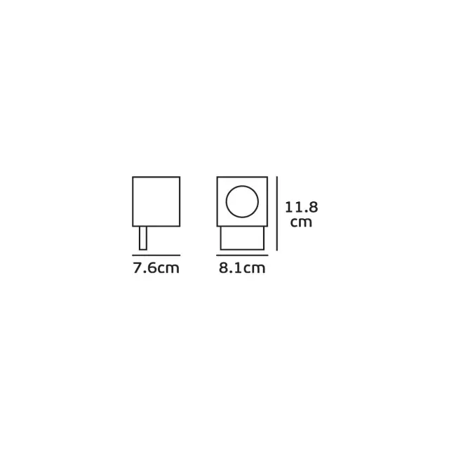 Φωτιστικό Κήπου LED Divo 12W 3000K Ανθρακί IP65 Κινητό 3