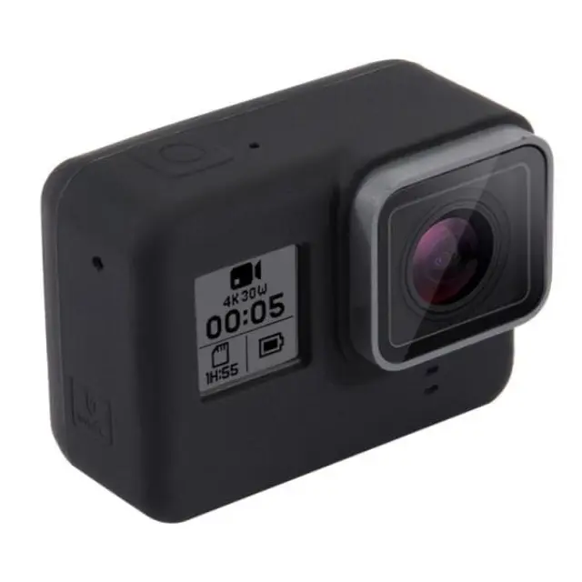 Puluz® Προστατευτική Θήκη Σιλικόνης για GoPro Hero 5/6/7 με κάλυμμα φακού