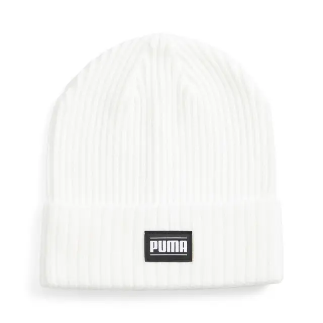 Puma Unisex Ribbed Classic Cuff Beanie Λευκό 024038-06 (Puma) - One Size
