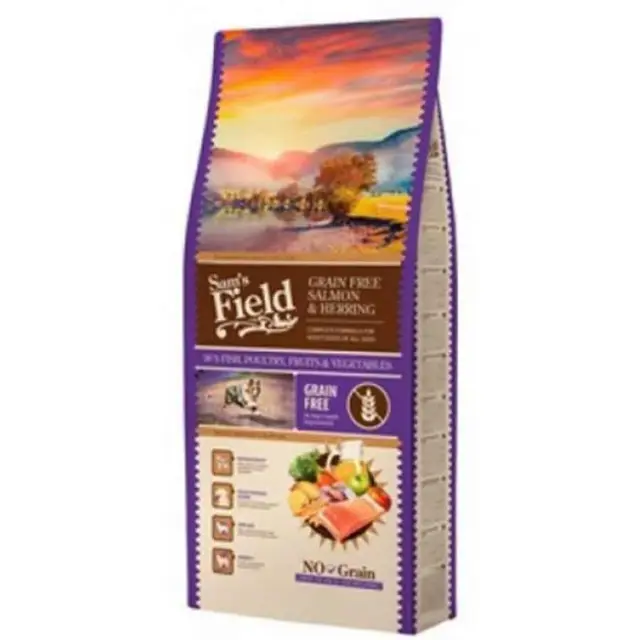 Sam's Field Grain Free Salmon & Herring 13Kg Μονόχρωμο