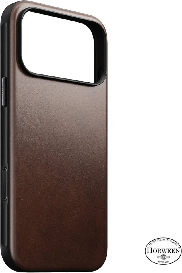 Nomad Modern Leather Case, rustic brown (Horween) - iPhone 18 Pro Max