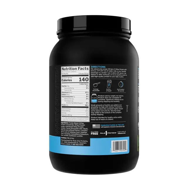 Rule1 Whey Protein Mint Chocolate Chip, 2 lbs 2