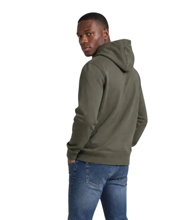 Calvin Klein - Ανδρική Μακρυμάνικη Φούτερ French Terry Woven Label Hoodie LV04RG269G-LDY Λαδί 2
