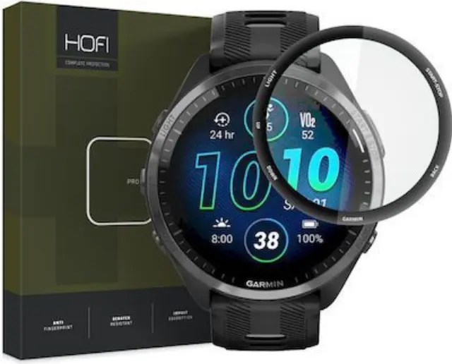 Hofi® Hybrid Pro+ Full Face Tempered Glass για Garmin Forerunner 965- Black
