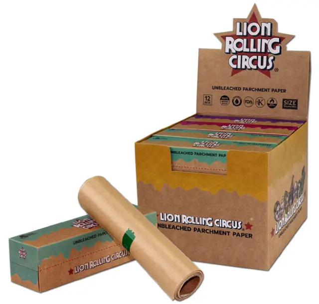 Lion Rolling Circus Χαρτάκια 15cm - Unbleached Ακατέργαστο