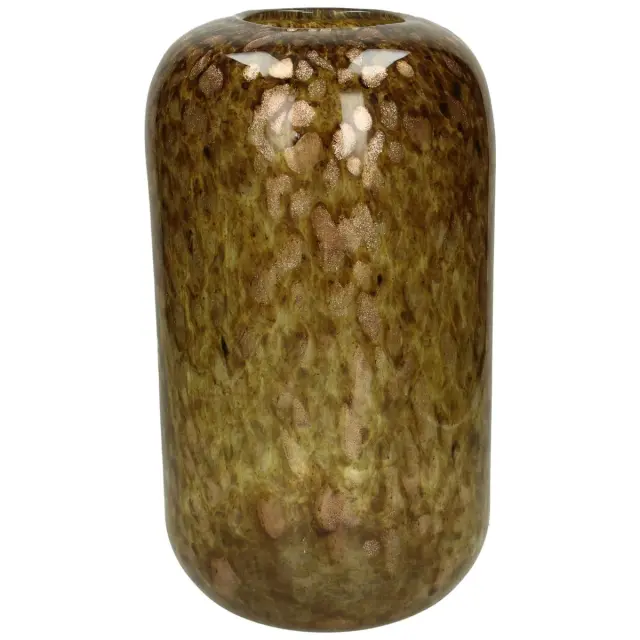 Βάζο Καφέ Γυαλί 19x19x33.5cm