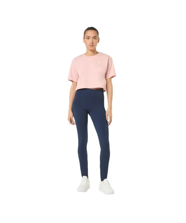 Fila - Γυναικείο Αθλητικό T-shirt Locri loose Cropped tee FAW1056-40133 Ροζ 3