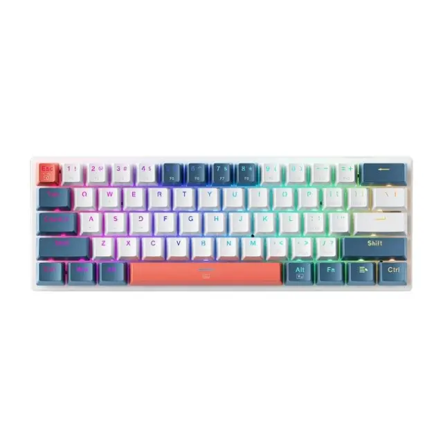 Machenike Gaming Keyboard K500-B61 Wired Mechanical with Backlight Red Switch White / Blue