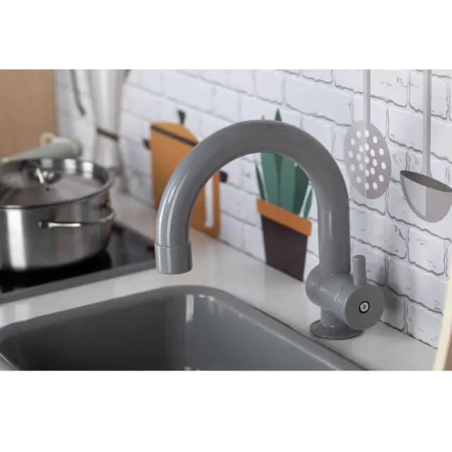 FreeON Free2Play Mini Chef Ξύλινη Κουζίνα με Ήχους Φώτα και Αξεσουάρ 3+ Ετών 3