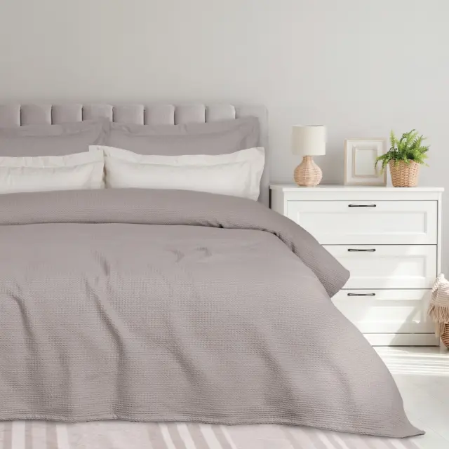 Κουβέρτα 240x260 King Size Das Home 0495 Taupe 90% Βαμβάκι-10% Πολυέστερ
