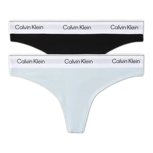 Calvin Klein Γυναικείο String Infinity Bond Waistband - Διπλό Πακέτο, Χρώμα Black-Plein Air