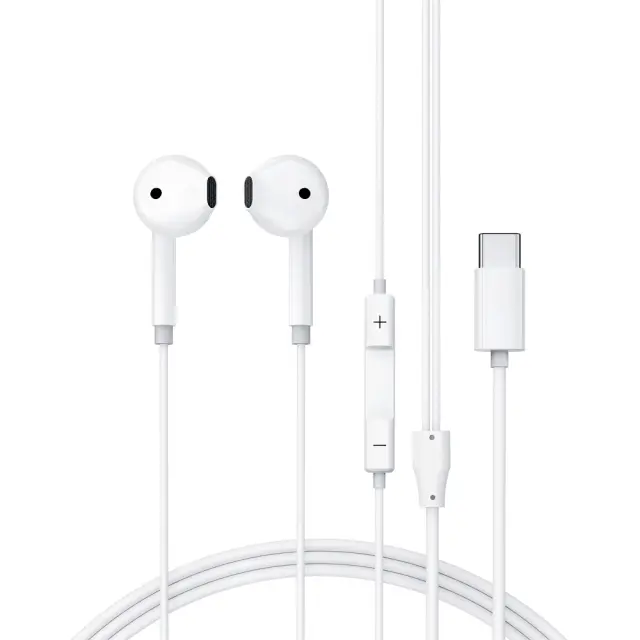 Hands Free Acefast L13 Earphones Stereo USB-C με Μικρόφωνο Λευκά 1.2m