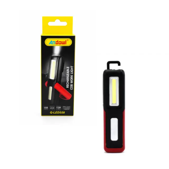 Andowl Επαναφορτιζόμενος φακός εργασίας LED Q-LED558 - Rechargeable Flashlight 0751178