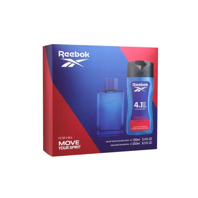 Reebok Move Your Spirit Gift Set Edt 100ml & Shower Gel 250ml
