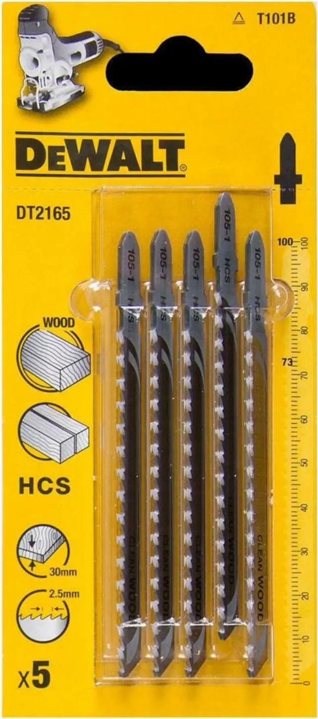 Shank Jigsaw Blade HCS T (5pcs) DT2165-QZ DeWALT