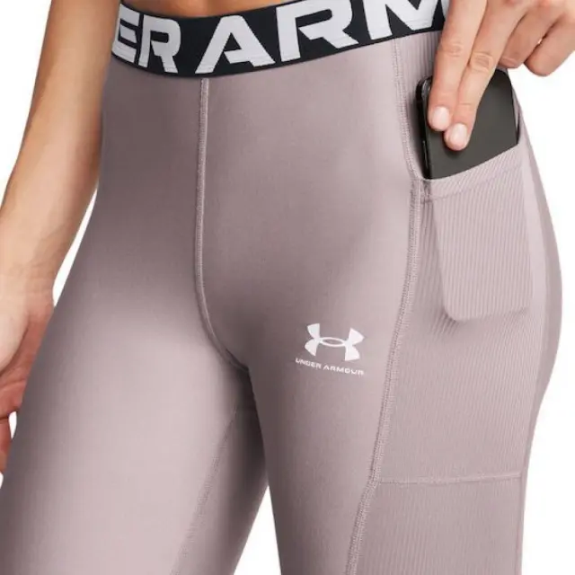 Under Armour HeatGear Rib Legging (1388693-015) - Γκρί 3