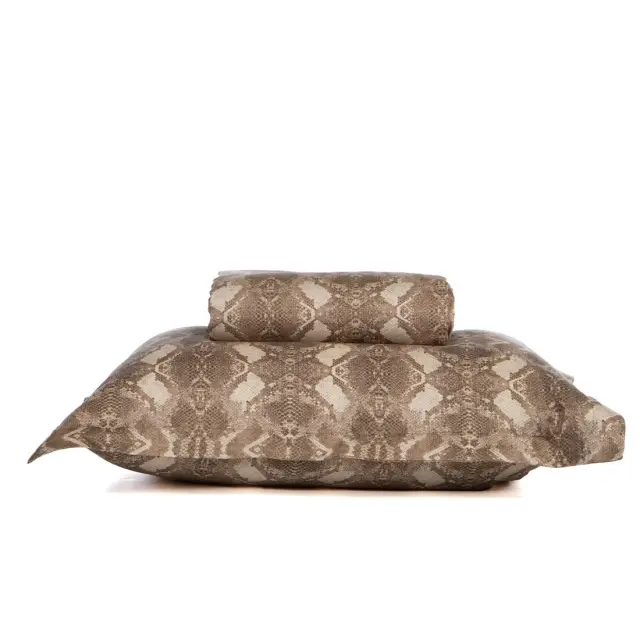 Σετ Παπλωματοθήκη Υπέρδιπλη 3 Τεμαχίων Nef-Nef Viper Beige 240x230 3