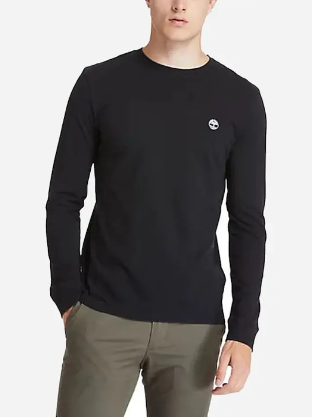 TIMBERLAND LS DNSTN RV CREW SLIM ΜΑΚΡΥΜΑΝΙΚΟ ΑΝΔΡΙΚΟ BLACK