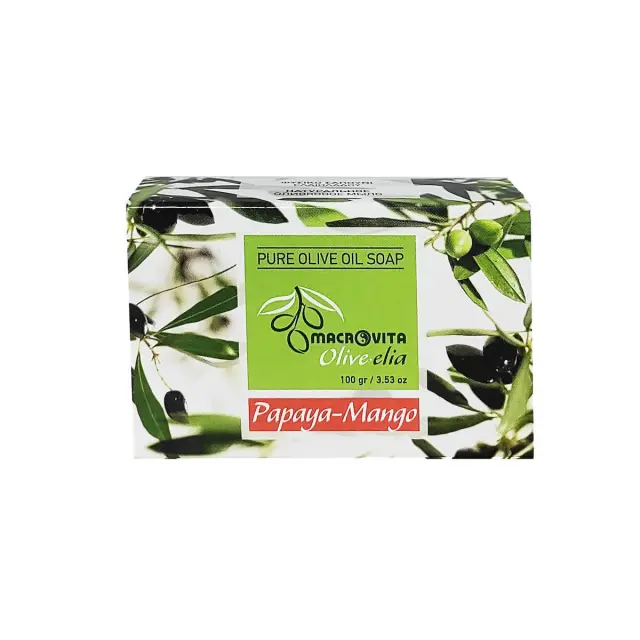 Macrovita Pure Olive Oil Soap Papaya-Mango 100gr