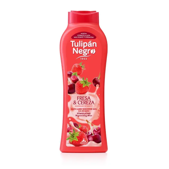 Tulipán Negro Strawberry & Cherry Passion Φράουλα & Κεράσι Αφρόλουτρο Σώματος, 650ml