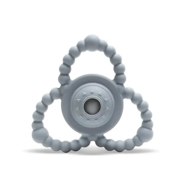 Lorelli Κουδουνίστρα - Μασητικό Σιλικόνης Natural Grey 10210840003