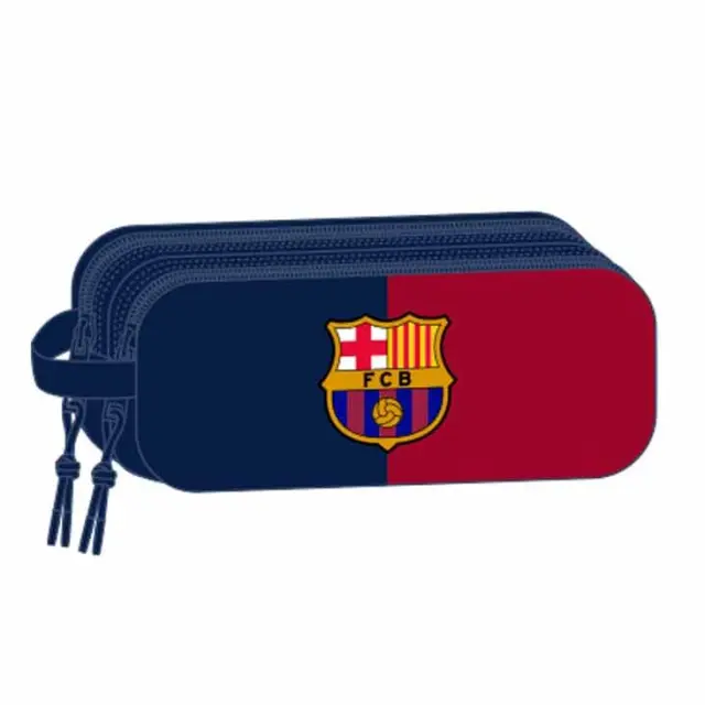 Κασετίνα διπλή F.C. Barcelona 3D double pencil case