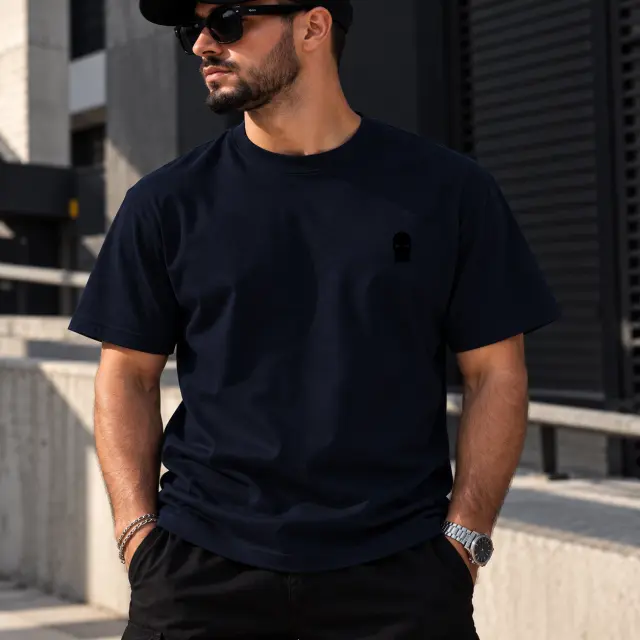 Ghetto T-Shirt Dark Navy – Black Mask 2