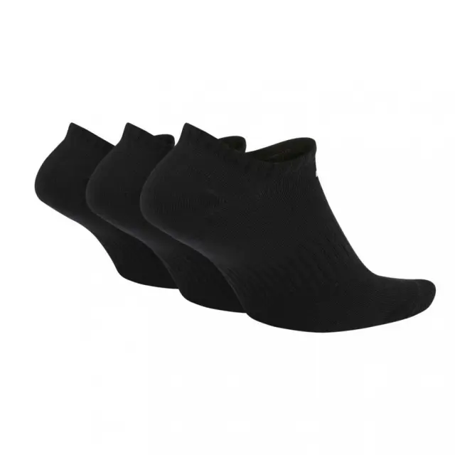 NIKE Σετ 3 ζευγάρια κοντές κάλτσες unisex SX6843 010 Μαύρο - 34-38 2