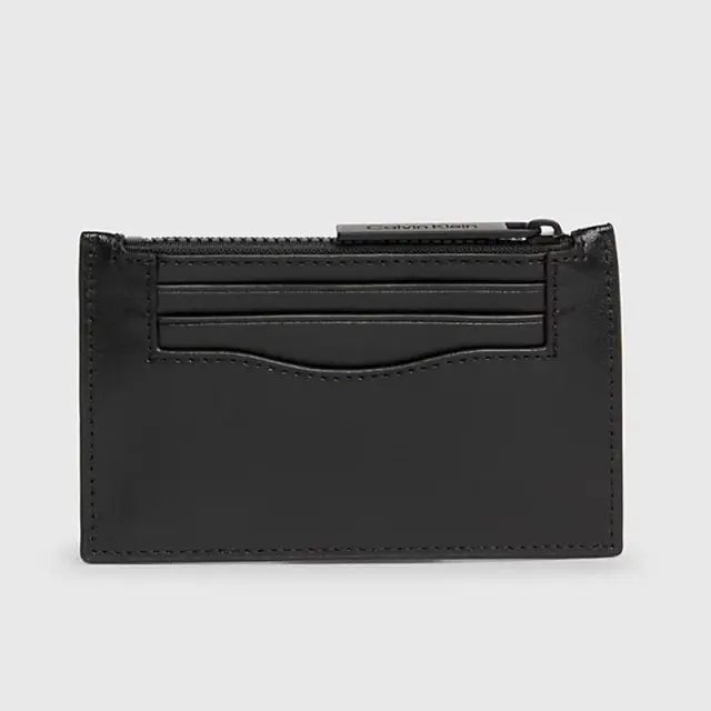Calvin Klein - Ανδρική Δερμάτινη Καρτοθήκη Minimal Focus Ew 3cc K50K511267-BEH Μαύρο 2