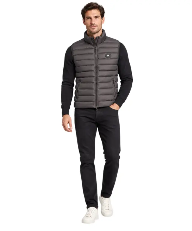 Cavalli Class - Ανδρικό Αμάνικο Μπουφάν Slim Fit WXT40BFT035-05051 Μαύρο 2