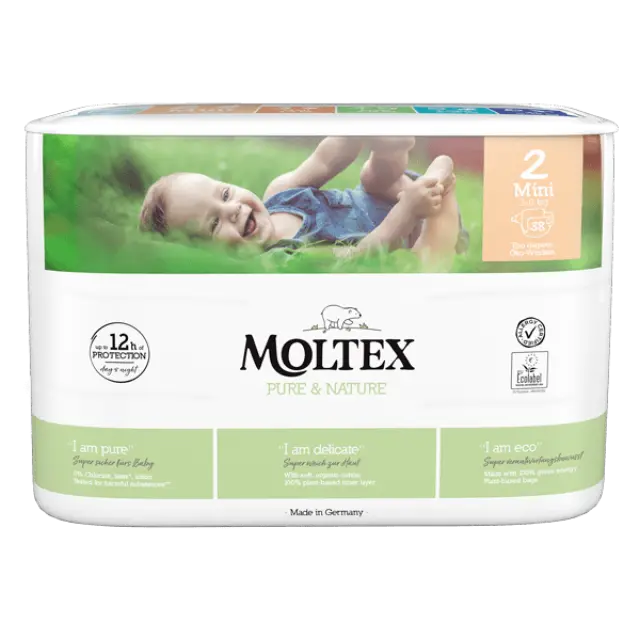 Moltex pure & nature mini no2 3-6kg 38 τεμαχίων