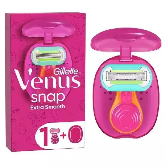 Gillette Venus Snap Extra Smooth Ξυραφάκι Σώματος με Ανταλλακτική Κεφαλή 5 Λεπίδων & Λιπαντική Ταινία Cosmo Pink