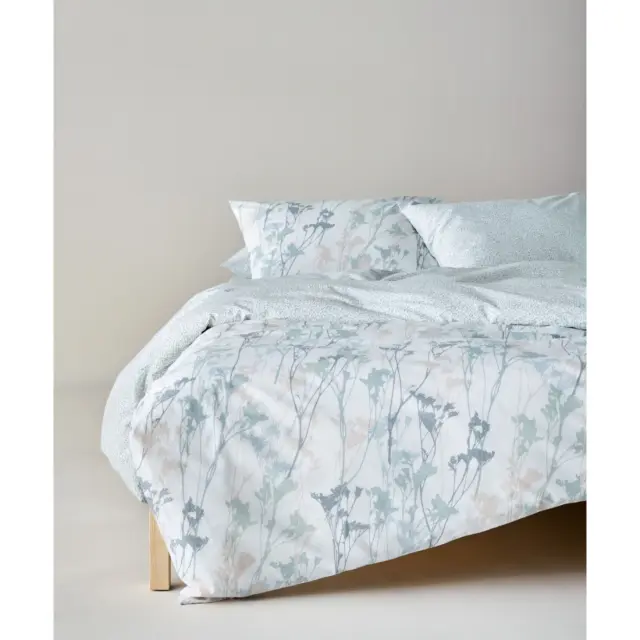 Σετ Παπλωματοθήκη Υπέρδιπλη 3 Τεμαχίων Kentia Breza 33 Blue Grey- Mint Green- Dusty Pink 225x245 3